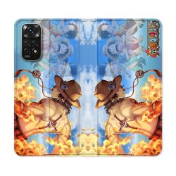 Housse Cuir Portefeuille Pour Xiaomi Redmi Note 11 / 11S Manga One Piece Ace Color