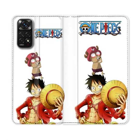 Housse Cuir Portefeuille Pour Xiaomi Redmi Note 11 / 11S Manga One Piece Chopper