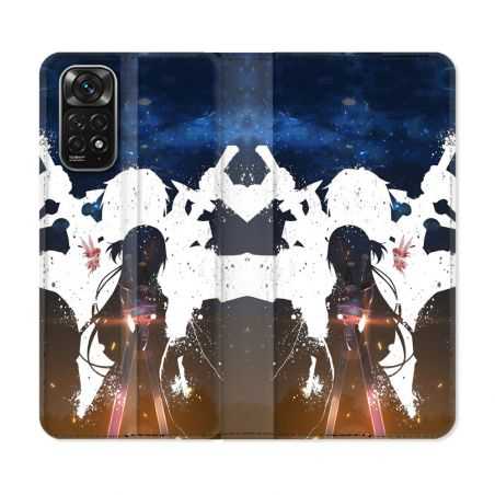 Housse Cuir Portefeuille Pour Xiaomi Redmi Note 11 / 11S Manga SAO sword Art Online Asuna