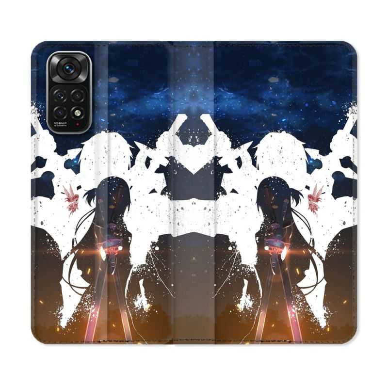 Housse Cuir Portefeuille Pour Xiaomi Redmi Note 11 / 11S Manga SAO sword Art Online Asuna