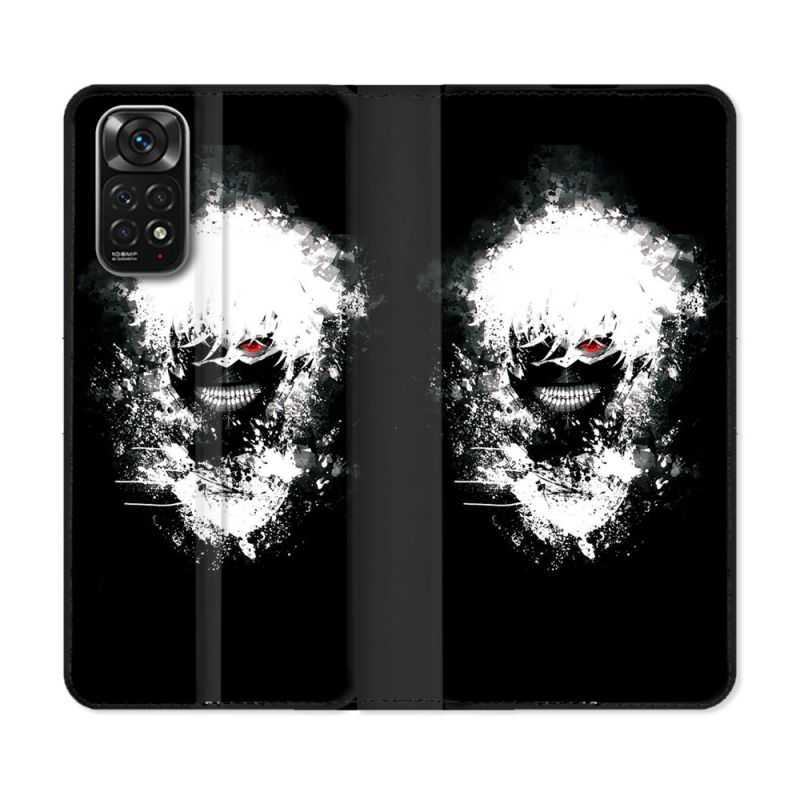 Housse Cuir Portefeuille Pour Xiaomi Redmi Note 11 / 11S Manga Tokyo Ghoul Kaneki Tag