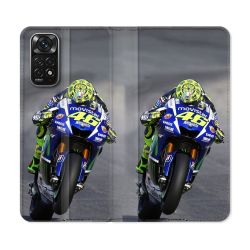 Housse Cuir Portefeuille Pour Xiaomi Redmi Note 11 / 11S Moto Course GP Wheeling 46
