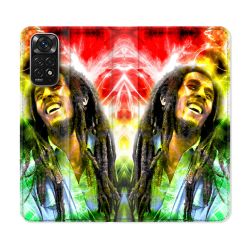 Housse Cuir Portefeuille Pour Xiaomi Redmi Note 11 / 11S Musique Bob Marley Color