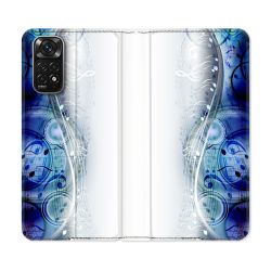 Housse Cuir Portefeuille Pour Xiaomi Redmi Note 11 / 11S Musique Partition Vague