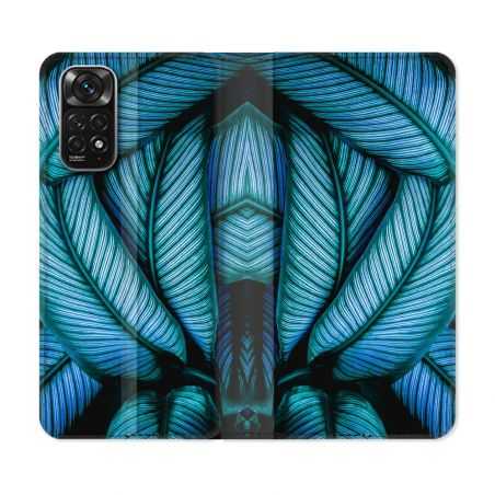 Housse Cuir Portefeuille Pour Xiaomi Redmi Note 11 / 11S Nature Feuille Palmier