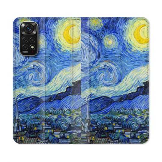 Housse Cuir Portefeuille Pour Xiaomi Redmi Note 11 / 11S Peinture La nuit étoilée