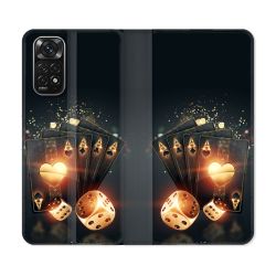 Housse Cuir Portefeuille Pour Xiaomi Redmi Note 11 / 11S Poker Des