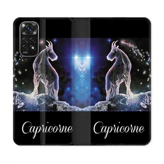 Housse Cuir Portefeuille Pour Xiaomi Redmi Note 11 / 11S Signe Zodiaque 2 Capricorne