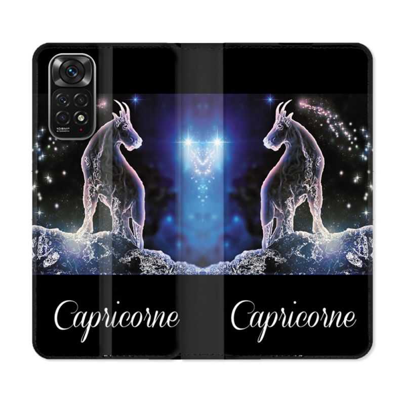 Housse Cuir Portefeuille Pour Xiaomi Redmi Note 11 / 11S Signe Zodiaque 2 Capricorne
