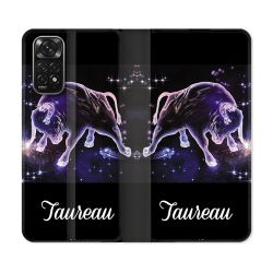 Housse Cuir Portefeuille Pour Xiaomi Redmi Note 11 / 11S Signe Zodiaque 2 Taureau