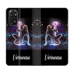 Housse Cuir Portefeuille Pour Xiaomi Redmi Note 11 / 11S Signe Zodiaque 2 Verseau