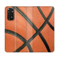 Housse Cuir Portefeuille Pour Xiaomi Redmi Note 11 / 11S Sport Ballon Basket