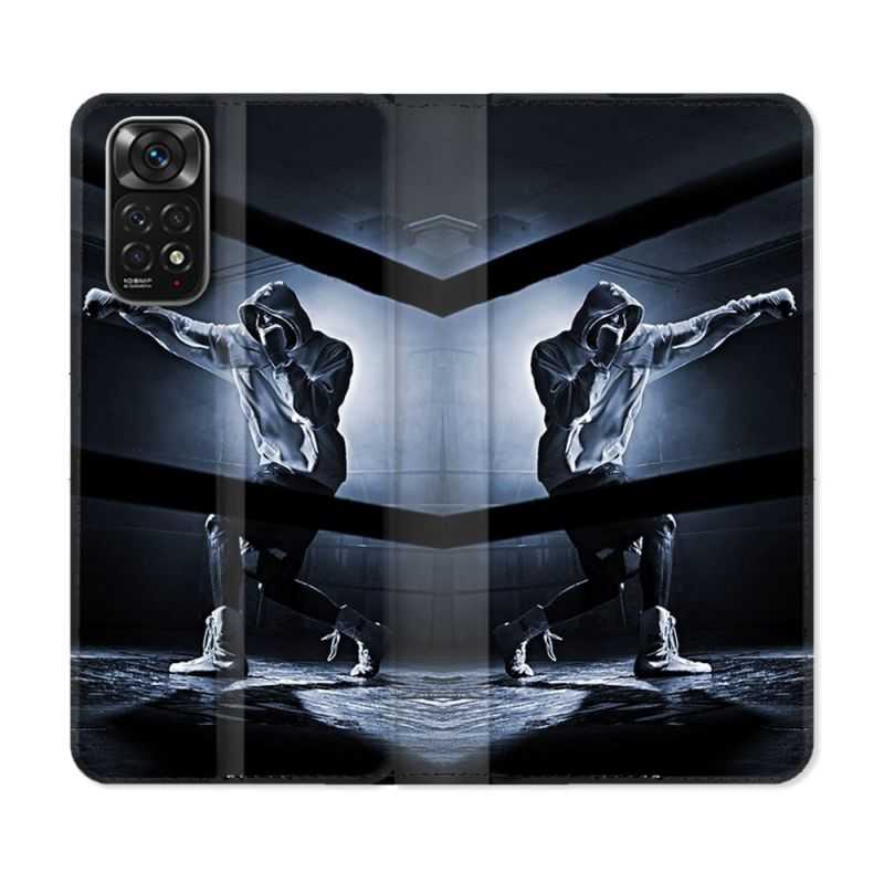 Housse Cuir Portefeuille Pour Xiaomi Redmi Note 11 / 11S Sport Boxe Poing
