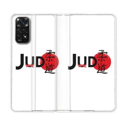 Housse Cuir Portefeuille Pour Xiaomi Redmi Note 11 / 11S Sport Judo Logo