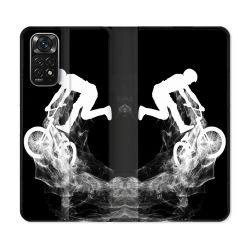 Housse Cuir Portefeuille Pour Xiaomi Redmi Note 11 / 11S Sport VTT Noir