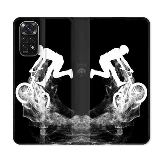 Housse Cuir Portefeuille Pour Xiaomi Redmi Note 11 / 11S Sport VTT Noir