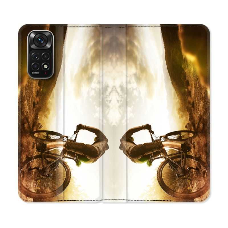Housse Cuir Portefeuille Pour Xiaomi Redmi Note 11 / 11S Sport VTT Soleil