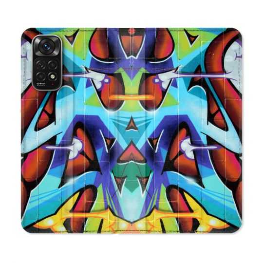 Housse Cuir Portefeuille Pour Xiaomi Redmi Note 11 / 11S Street Art Graf Color