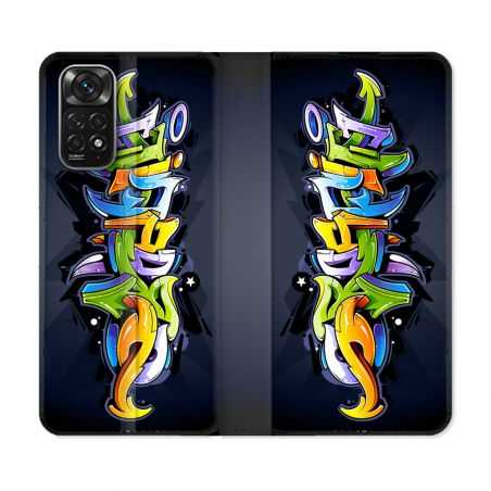 Housse Cuir Portefeuille Pour Xiaomi Redmi Note 11 / 11S Street Art Graffiti