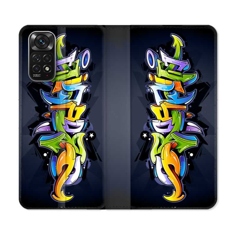 Housse Cuir Portefeuille Pour Xiaomi Redmi Note 11 / 11S Street Art Graffiti