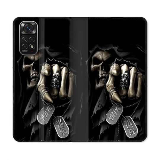 Housse Cuir Portefeuille Pour Xiaomi Redmi Note 11 / 11S Tete de Mort Your Next