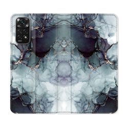 Housse Cuir Portefeuille Pour Xiaomi Redmi Note 11 / 11S Texture Marbre Gris