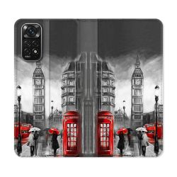 Housse Cuir Portefeuille Pour Xiaomi Redmi Note 11 / 11S Voyage Angleterre Londres Vintage