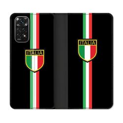 Housse Cuir Portefeuille Pour Xiaomi Redmi Note 11 / 11S Voyage Italie 3 Noir