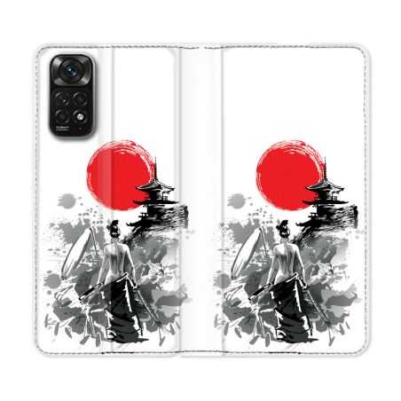 Housse Cuir Portefeuille Pour Xiaomi Redmi Note 11 / 11S Voyage Japon Femme