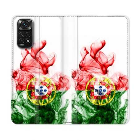 Housse Cuir Portefeuille Pour Xiaomi Redmi Note 11 / 11S Voyage Portugal Flamme