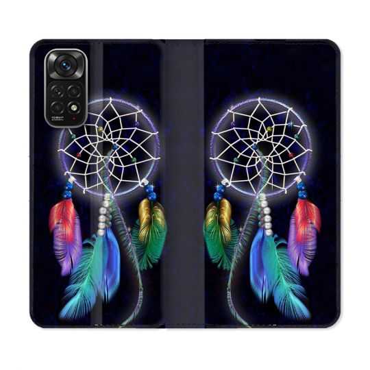 Housse Cuir Portefeuille Pour Xiaomi Redmi Note 11 / 11S Zen Attrape Reve Multicolore