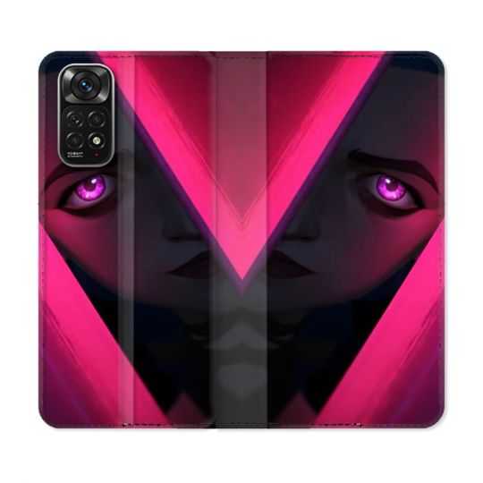 Housse Cuir Portefeuille Pour Xiaomi Redmi Note 11 / 11S Arcane Jynx Rose