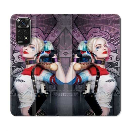 Housse Cuir Portefeuille Pour Xiaomi Redmi Note 11 / 11S Harley Quinn Batte