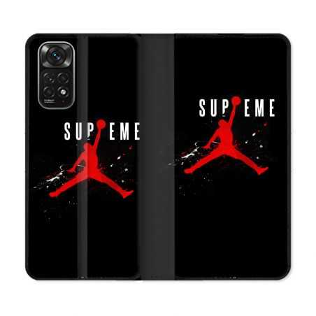 Housse Cuir Portefeuille Pour Xiaomi Redmi Note 11 / 11S Jordan Supreme Noir