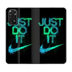 Housse Cuir Portefeuille Pour Xiaomi Redmi Note 11 / 11S Nike Just Do It