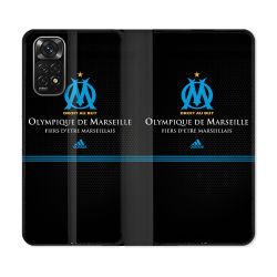 Housse Cuir Portefeuille Pour Xiaomi Redmi Note 11 / 11S Olympique Marseille OM Fier etre Marseillais