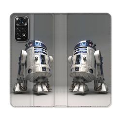 Housse Cuir Portefeuille Pour Xiaomi Redmi Note 11 / 11S Star Wars - R2D2