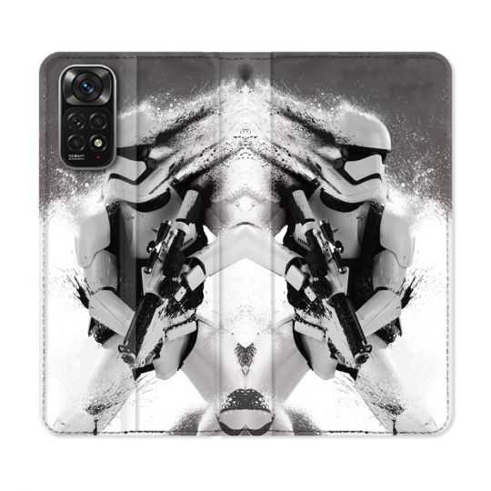 Housse Cuir Portefeuille Pour Xiaomi Redmi Note 11 / 11S Star Wars - Trooper