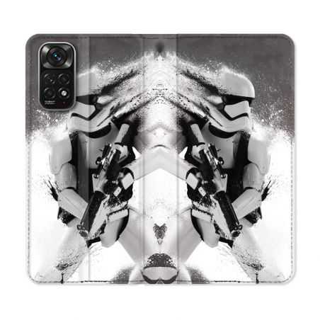 Housse Cuir Portefeuille Pour Xiaomi Redmi Note 11 / 11S Star Wars - Trooper