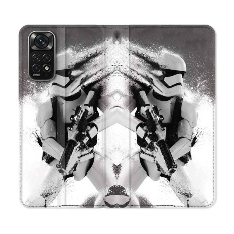 Housse Cuir Portefeuille Pour Xiaomi Redmi Note 11 / 11S Star Wars - Trooper