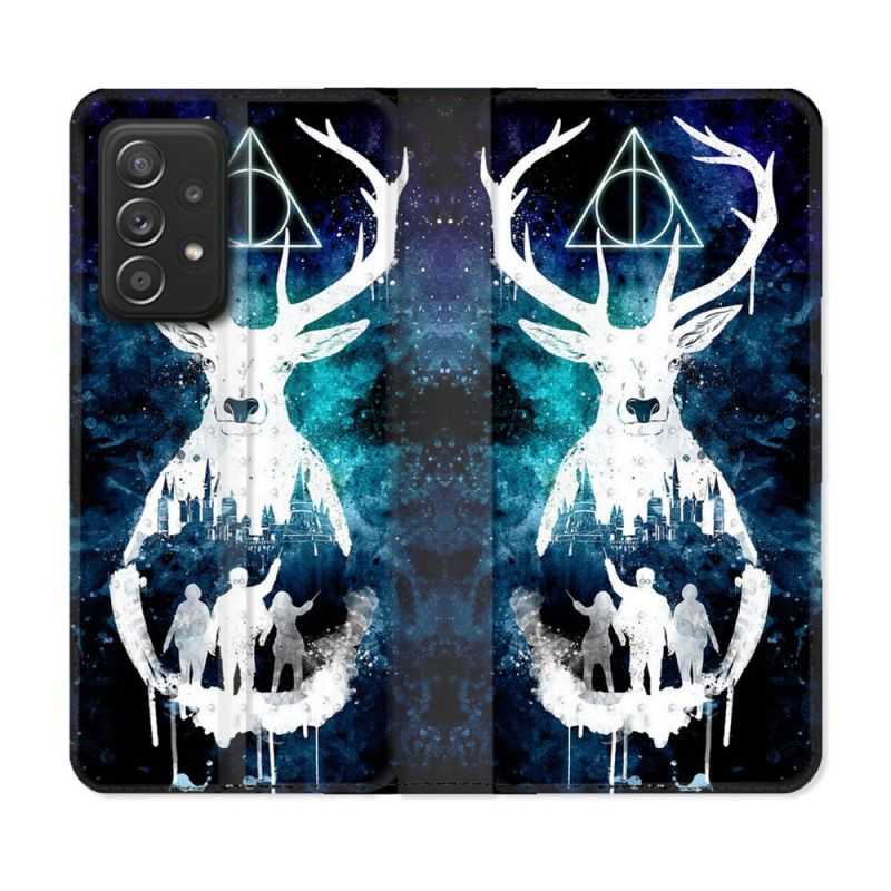 Housse Cuir Portefeuille Pour Samsung Galaxy A52 / A52S Harry Potter Patronome