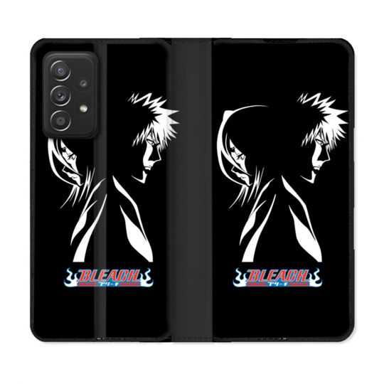 Housse Cuir Portefeuille Pour Samsung Galaxy A52 / A52S Manga Bleach Duo