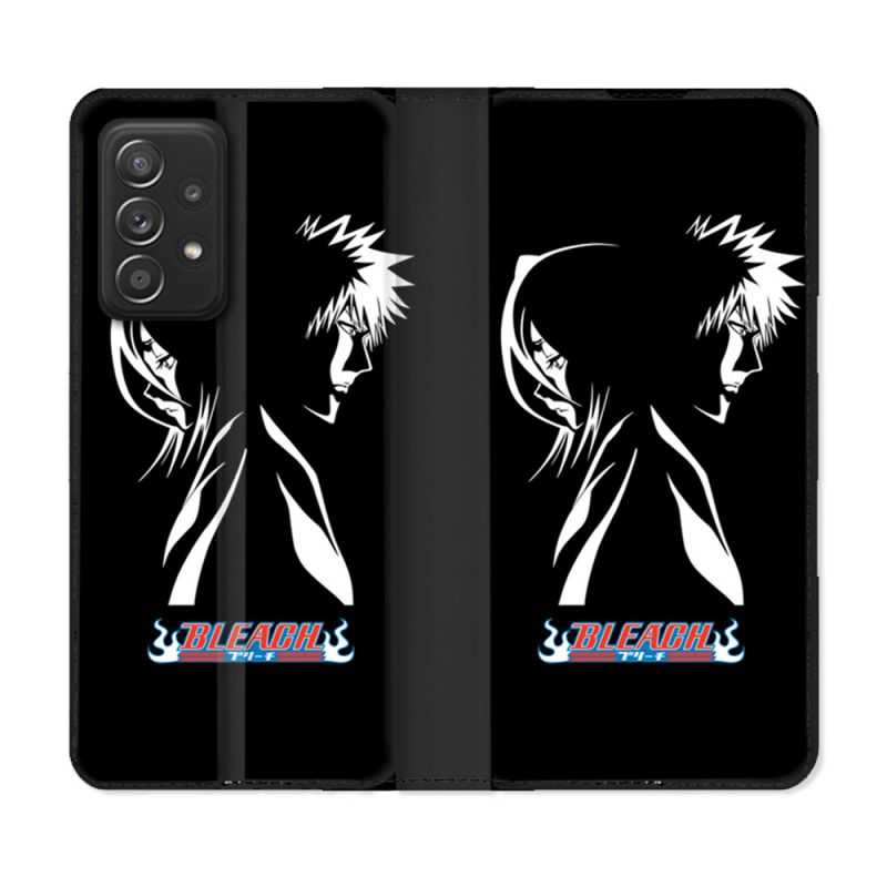 Housse Cuir Portefeuille Pour Samsung Galaxy A52 / A52S Manga Bleach Duo