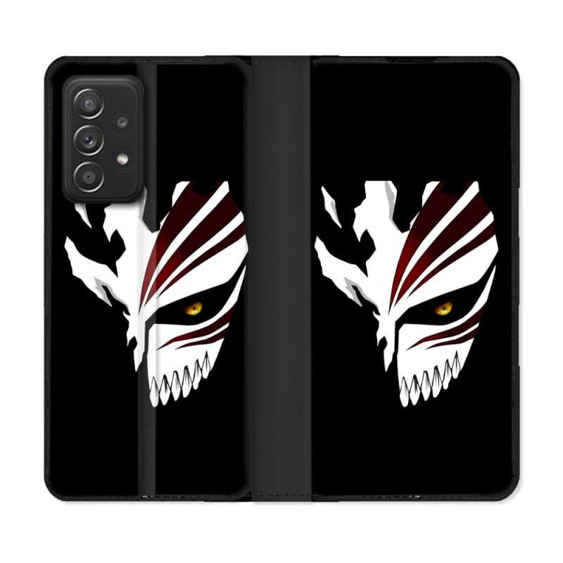 Housse Cuir Portefeuille Pour Samsung Galaxy A52 / A52S Manga Bleach Masque