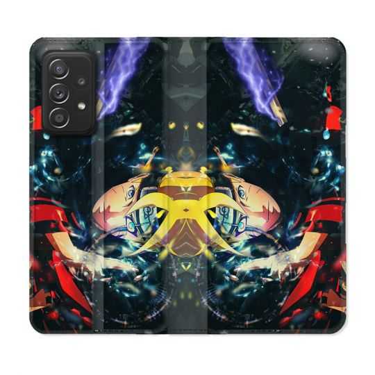 Housse Cuir Portefeuille Pour Samsung Galaxy A52 / A52S Manga Boruto Eclair