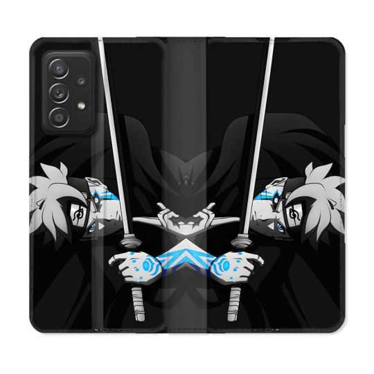 Housse Cuir Portefeuille Pour Samsung Galaxy A52 / A52S Manga Boruto Epée