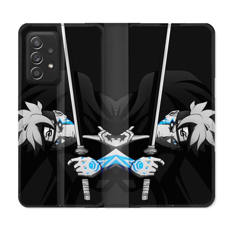 Housse Cuir Portefeuille Pour Samsung Galaxy A52 / A52S Manga Boruto Epée