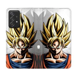 Housse Cuir Portefeuille Pour Samsung Galaxy A52 / A52S Manga Dragon Ball Sangoku Portrait