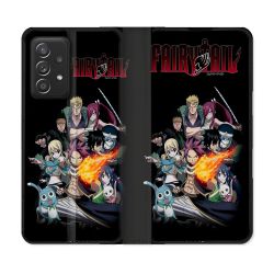 Housse Cuir Portefeuille Pour Samsung Galaxy A52 / A52S Manga Fairy Tail Logo Team