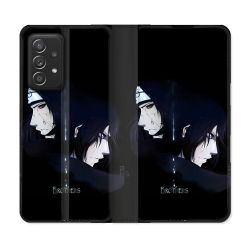 Housse Cuir Portefeuille Pour Samsung Galaxy A52 / A52S Manga Naruto Sasuke Itachi